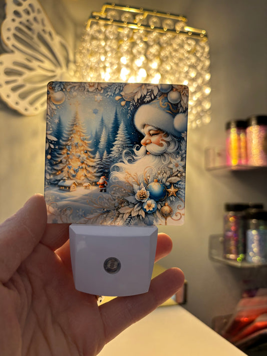 Blue Santa Nightlight