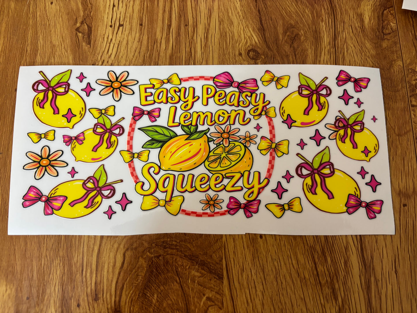 Easy Peasy Cup Decal