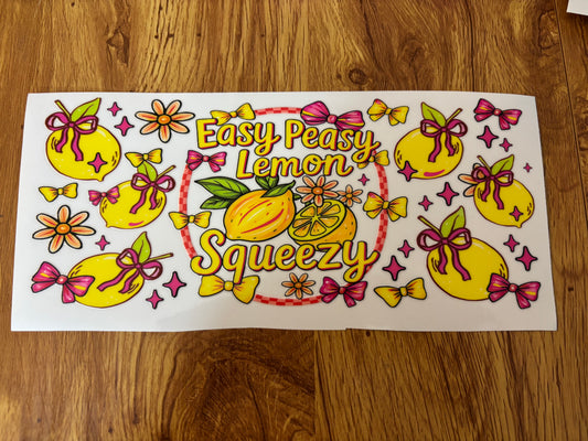 Easy Peasy Cup Decal