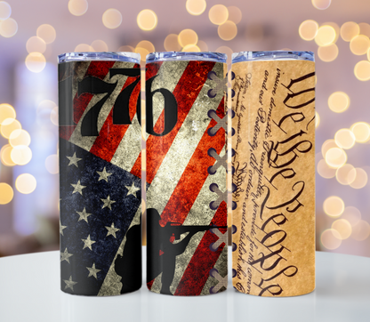 Flag 1776 Tumbler | Glitz & Glamour Tumblers