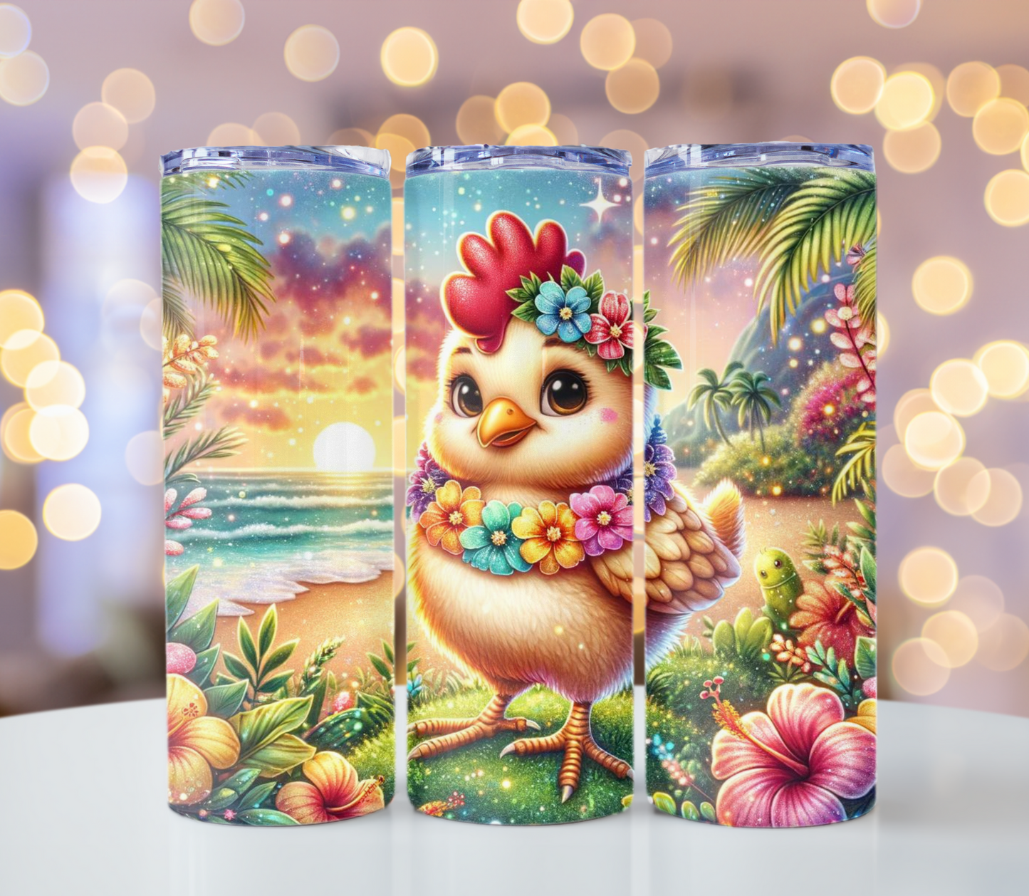 Tropical Chicken 20oz Tumbler | Glitz & Glamour
