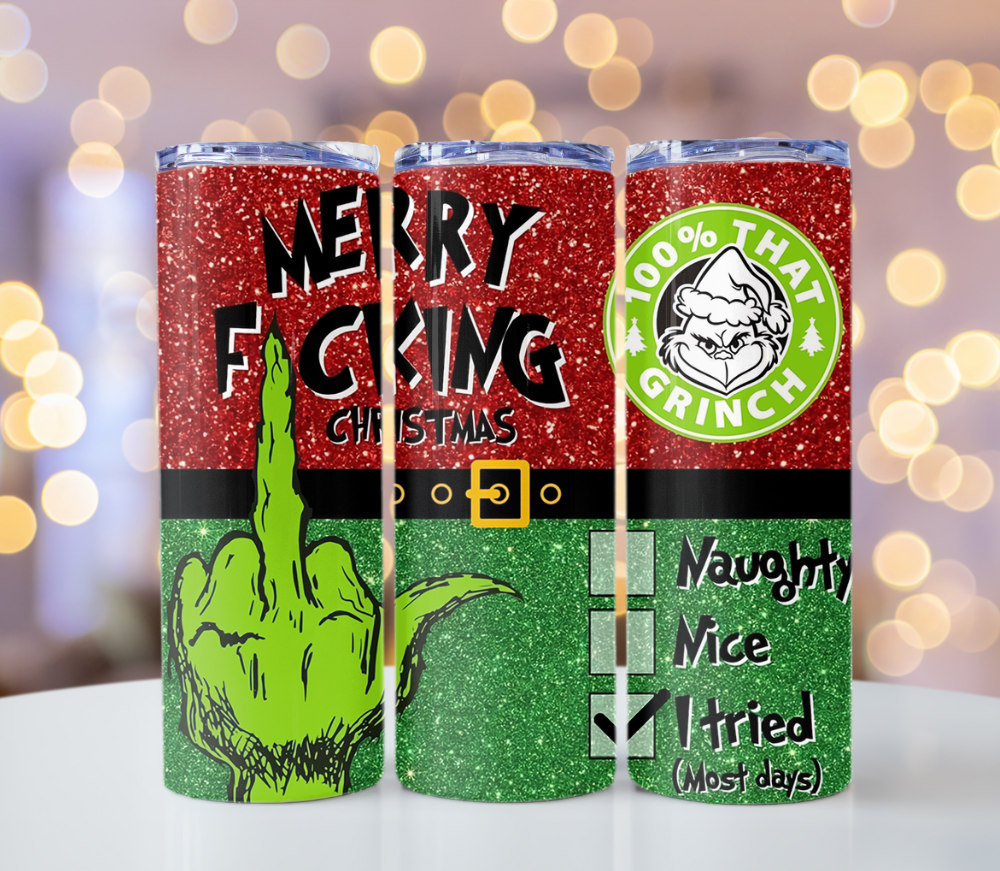 20oz Merry F*** Christmas Tumbler