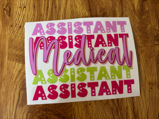 Medical Assistant Cup Decal