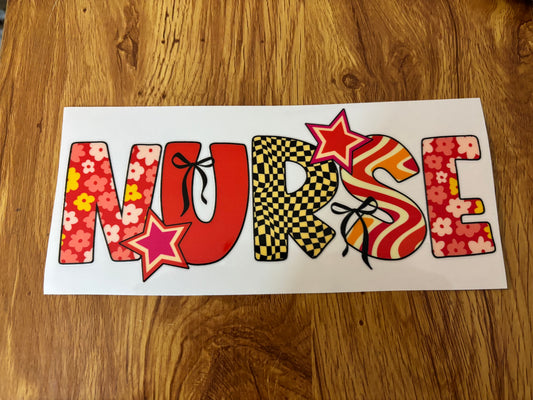 Nurse Cup Decal
