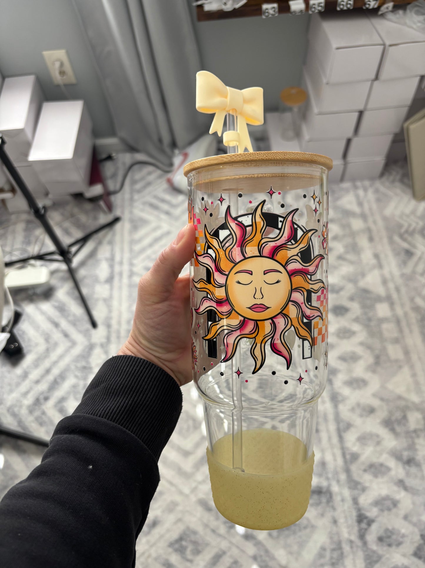Sun 40oz Glass Tumbler