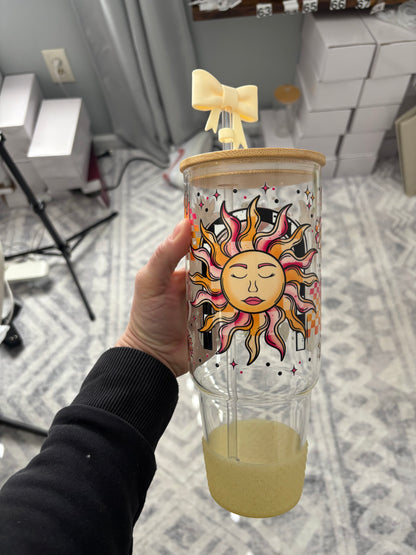 Sun 40oz Glass Tumbler