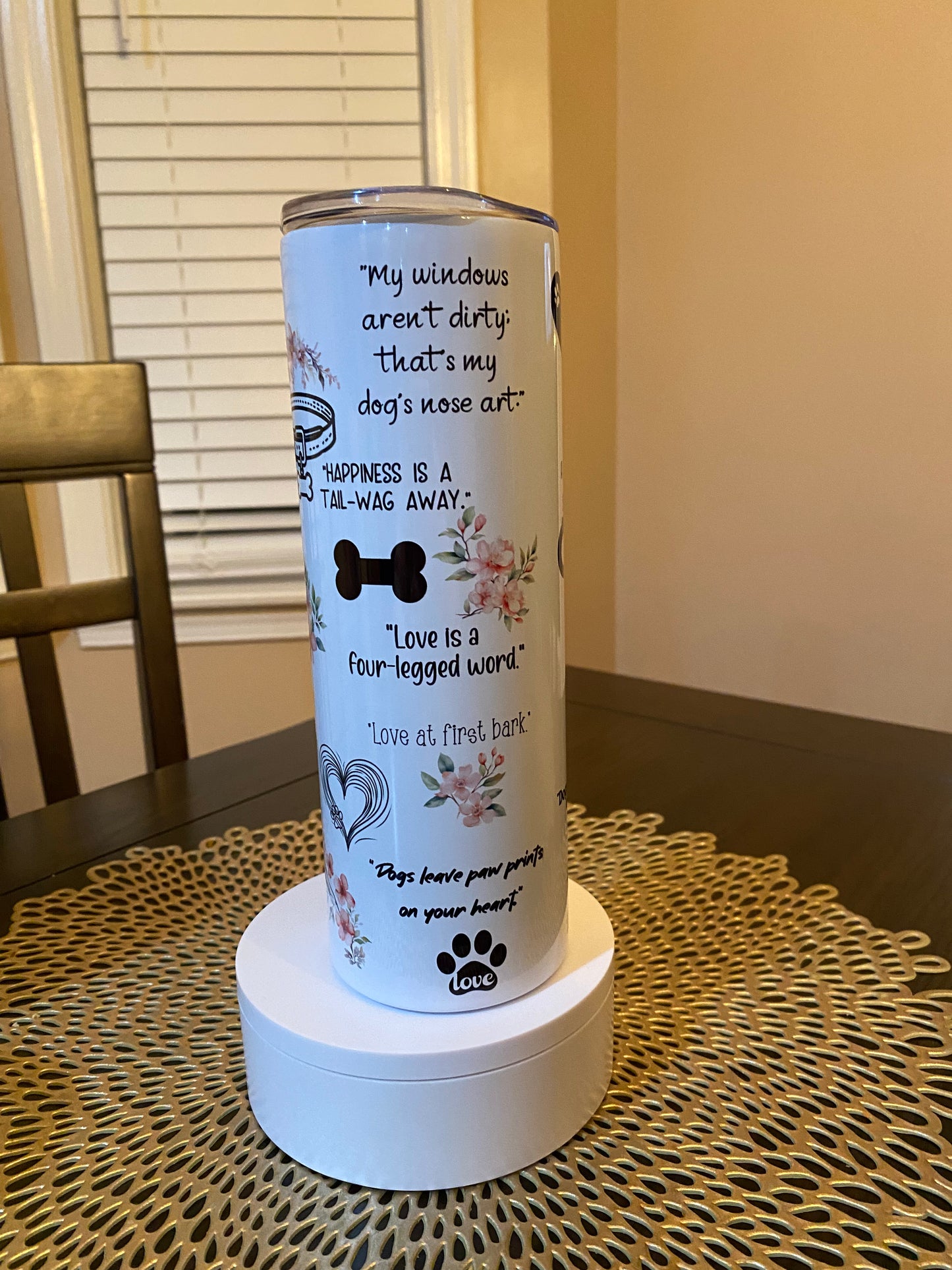 Dog mom Tumbler | Glitz & Glamour Tumblers