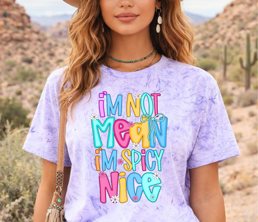 I'm Not Mean Comfort Colors Tshirt