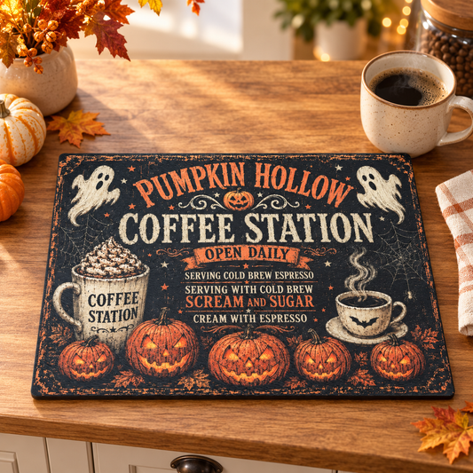 Pumpkin Glass cutting board