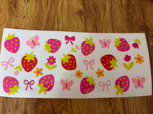 Strawberry Cup Decal