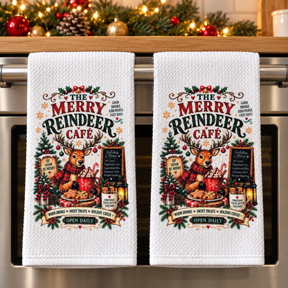 Reindeer Cafe Towels