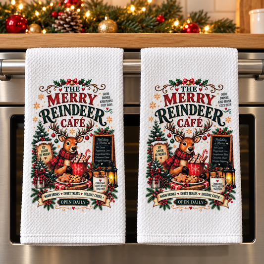Reindeer Cafe Towels