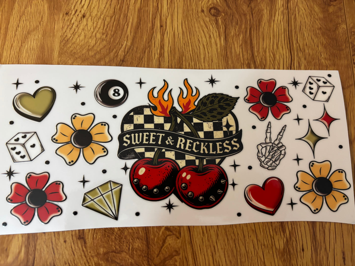 Sweet & Reckless Cup Decal