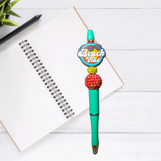 Beach Vibes Beaded pen | Glitz & Glamour Tumblers