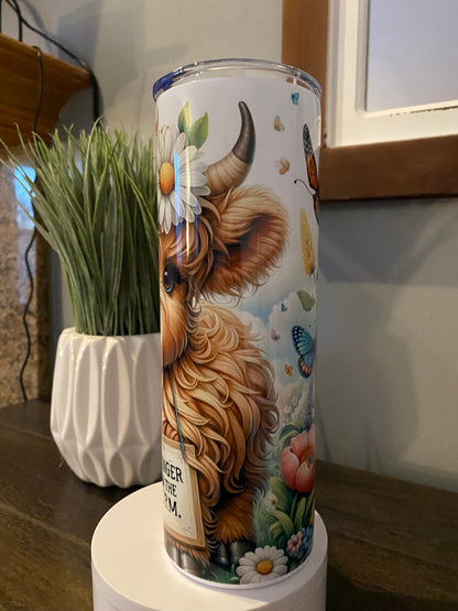 Highland Cow Stronger Than The Storm Tumbler | Glitz & Glamour Tumblers