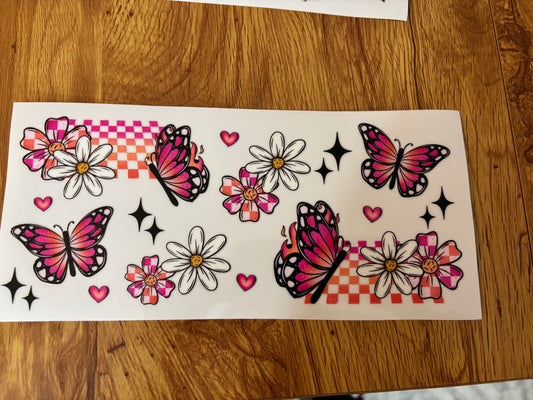 Butterfly Cup Decal