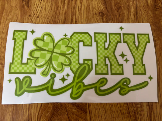 Lucky Vibes Cup Decal