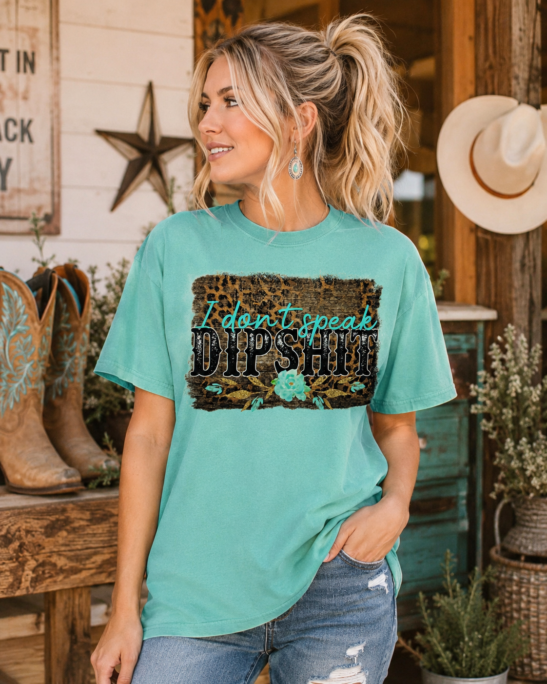 I Don’t Speak Dip Shit Comfort Colors TShirt
