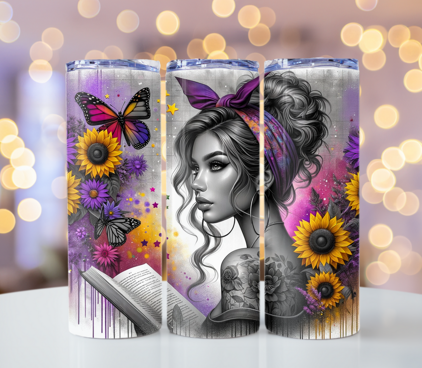 Book Lover Tumbler | Glitz & Glamour Tumblers