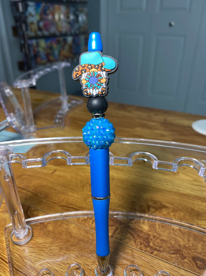 Cow Girl Gnome Beaded Pen | Glitz & Glamour Tumblers