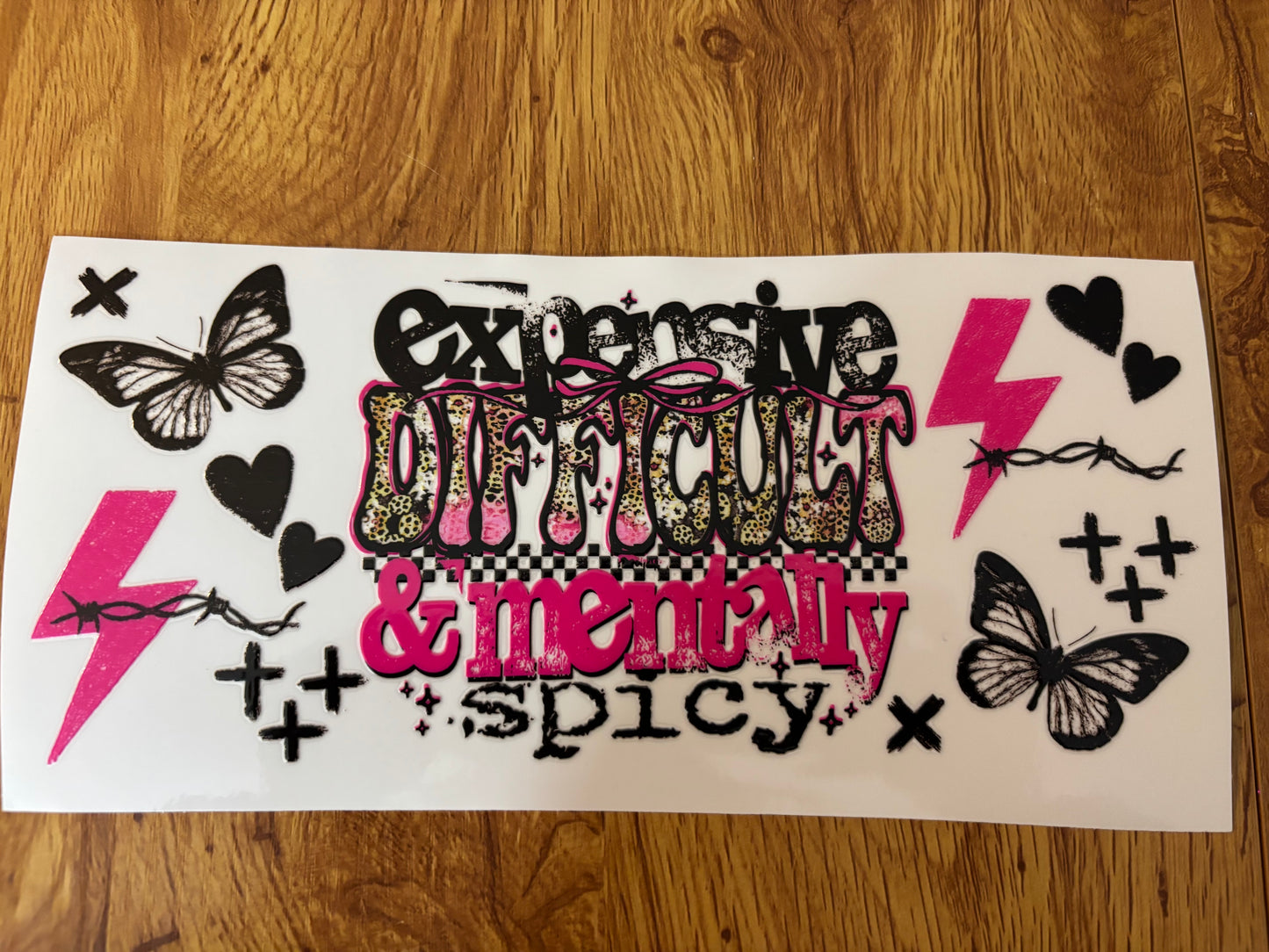 Expensive & Difficult Cup Decal