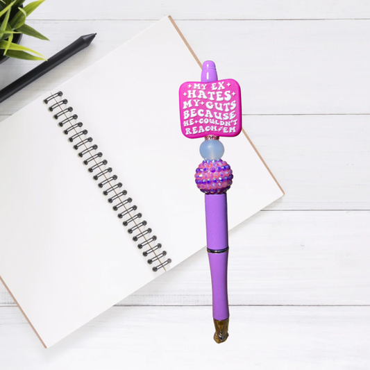My Ex Hates Me beaded pen | Glitz & Glamour Tumblers