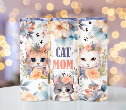 Cat Mom Tumbler | Glitz & Glamour Tumblers