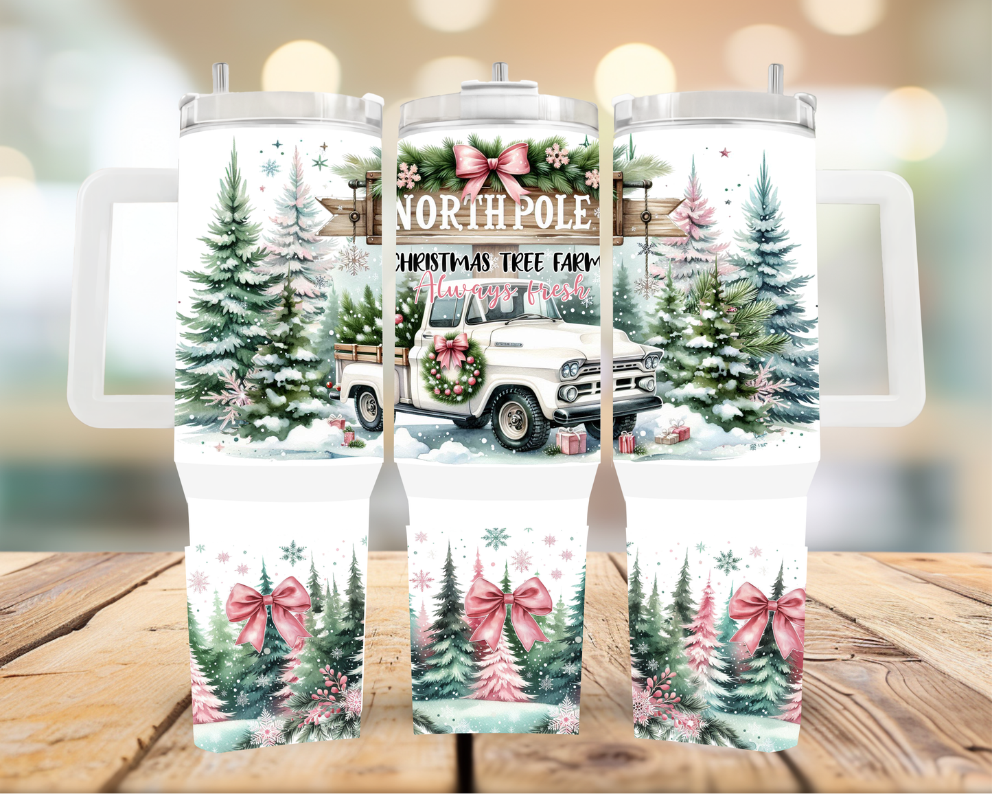 40oz North Pole Tumbler | Glitz & Glamour