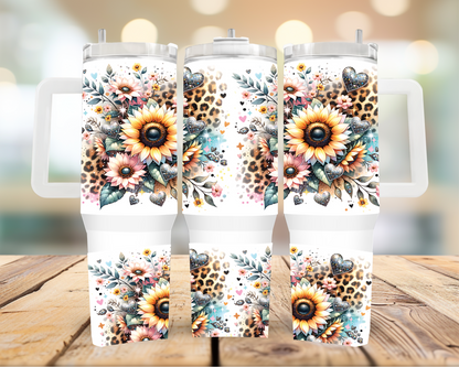Sunflower 40oz Tumbler | Glitz & Glamour