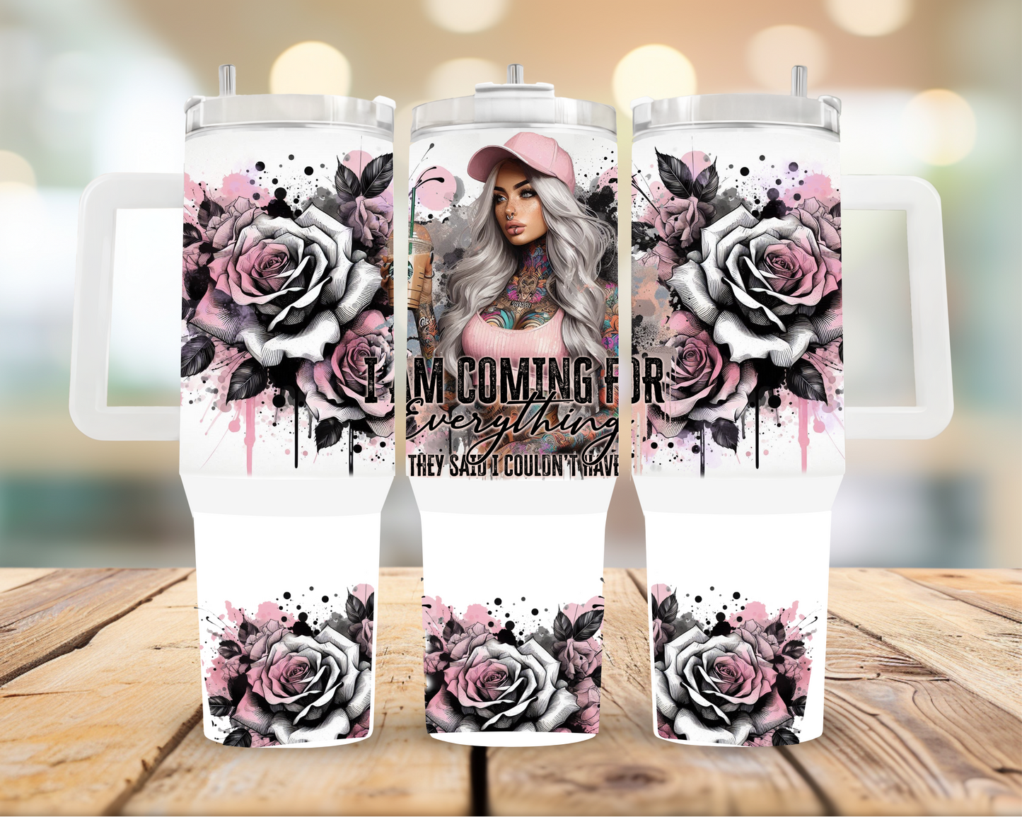 40oz Sarcastic Girl Tumbler | Glitz & Glamour