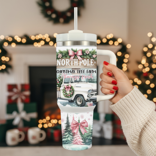 40oz North Pole Tumbler | Glitz & Glamour