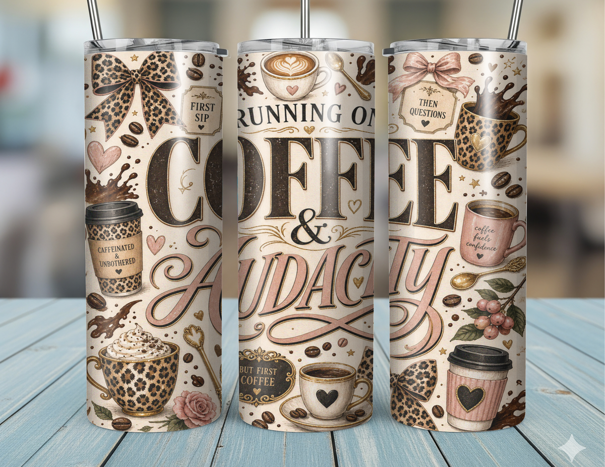 20oz Coffee and Audacity Tumbler