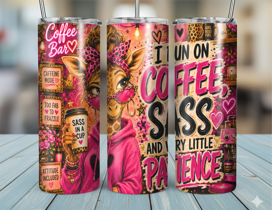 20oz Coffee and Sass Tumbler