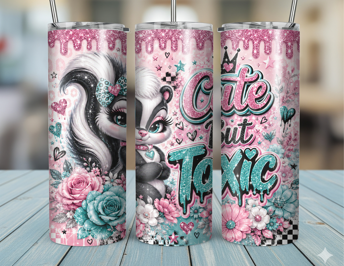 20oz Cute but Toxic Tumbler