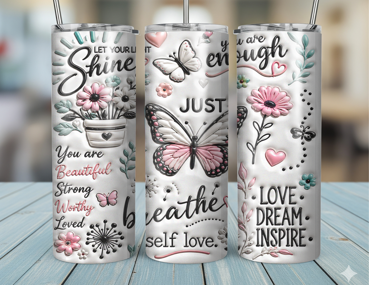 20oz Just Breathe Tumbler