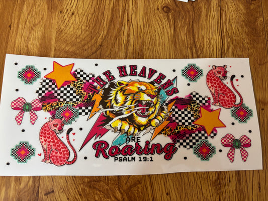 Heavens Roar Cup Decal