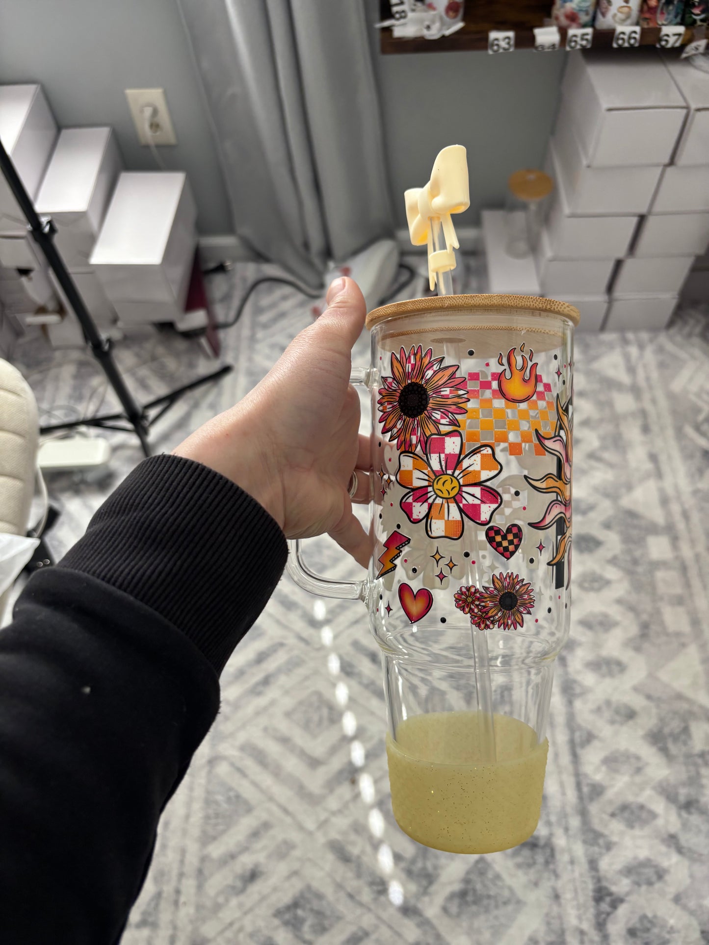 Sun 40oz Glass Tumbler