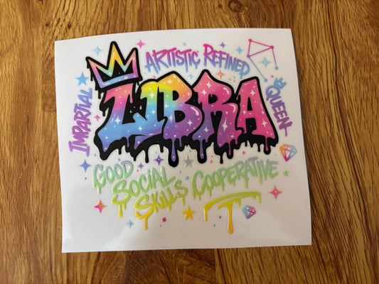 Libra Cup Decal