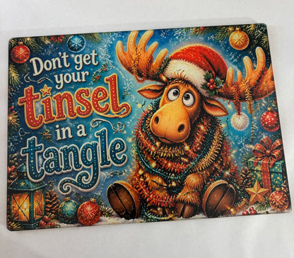 Funny Moose Cutting Board