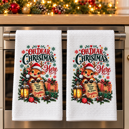 Christmas is Here Towels