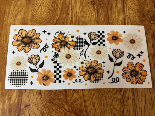 Floral Cup Decal
