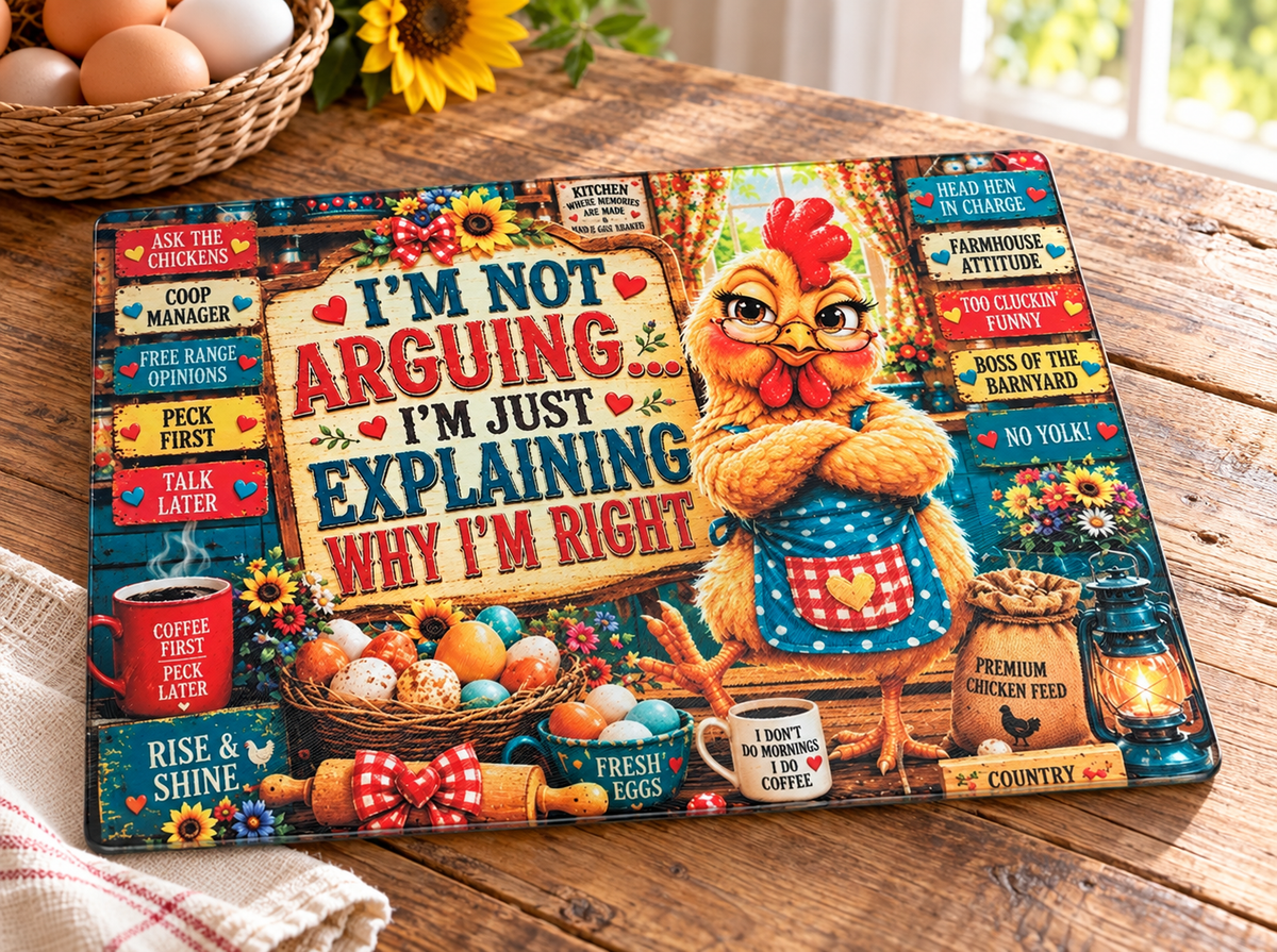 I’m Not Arguing Glass Cutting Board