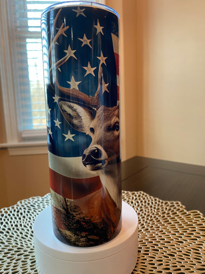 Deer Patriotic Design | Glitz & Glamour Tumblers