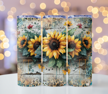 Sunflower Tumbler | Glitz & Glamour Tumblers