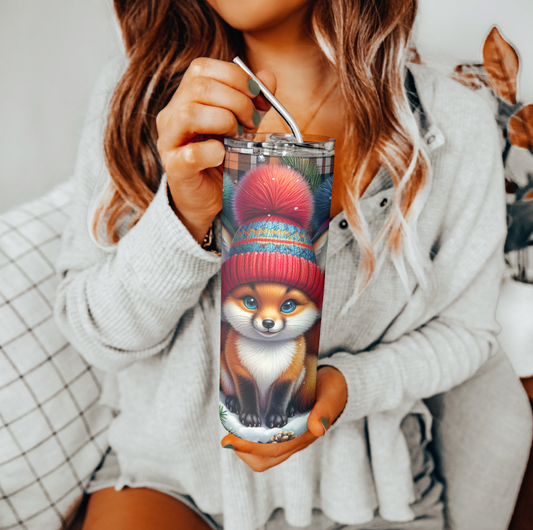 Winter Fox Tumbler | Glitz & Glamour Tumblers