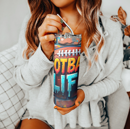 Football Life Tumbler | Glitz & Glamour Tumblers