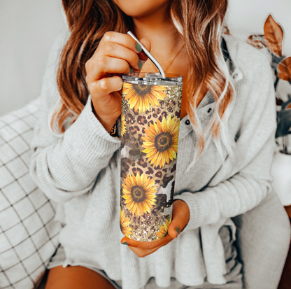 Sunflower Tumbler | Glitz & Glamour Tumblers