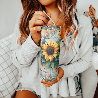 Sunflower Tumbler | Glitz & Glamour Tumblers