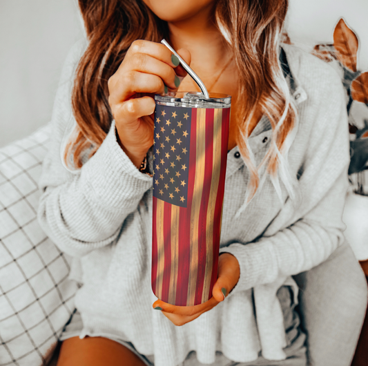 American flag tumbler | Glitz & Glamour Tumblers