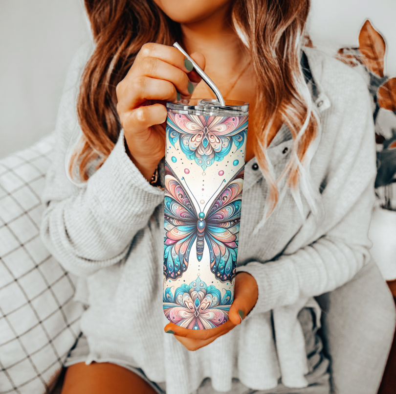 Butterfly Tumbler | Glitz & Glamour Tumblers